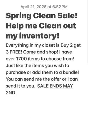 Spring Clean Sale Graphic - Black & White Promotional Print